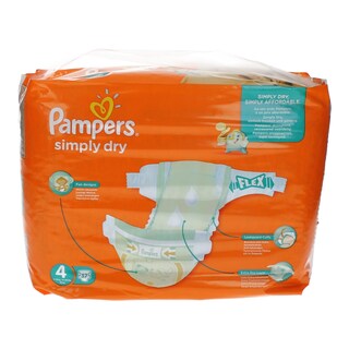 PAMPERS | SIMPLY DRY | ΠΑΝΕΣ ΜΩΡΟΥ MAXI 7 - 18 KGR No 4 37 ΤΕΜ