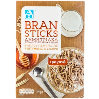 ΑΒ | Δημητριακά Bran Sticks 375gr