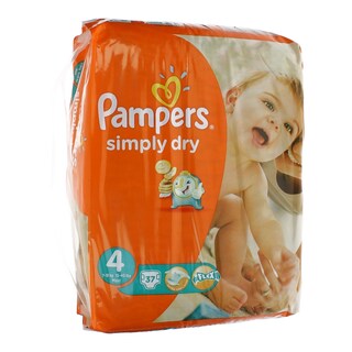 PAMPERS | SIMPLY DRY | ΠΑΝΕΣ ΜΩΡΟΥ MAXI 7 - 18 KGR No 4 37 ΤΕΜ