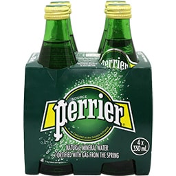 PERRIER | Water Natural Mineral Sparkling 4x330ml