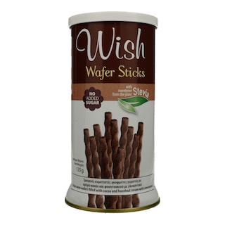 WHIS | Γκοφρέτα Κρέμα Κακάο Φουντούκι Στέβια 135gr