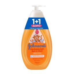 JOHNSON BABY | Αφρόλουτρο Kids Bubble Bath Παιδικό 750ml 1+1 Δώρο