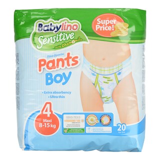 BABYLINO | ΠΑΝΕΣ ΒΡΑΚΑΚΙ ΑΓΟΡΙ 8-15 KG No 4 20 ΤΕΜ