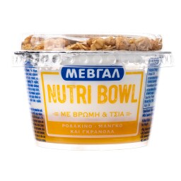 ΜΕΒΓΑΛ | Επιδόρπιο Γιαουρτιού Nutri Bowl Ροδάκινο Μάνγκο Γκρανόλα 158g