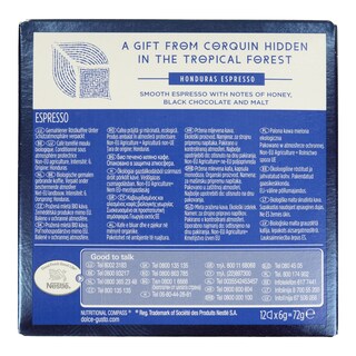 NESCAFE | DOLCE GUSTO | ΚΑΦΕΣ ΚΑΒΟΥΡΔΙΣΜΕΝΟΣ ΒΙΟΛΟΓΙΚΟΣ HONDURAS 72 GR