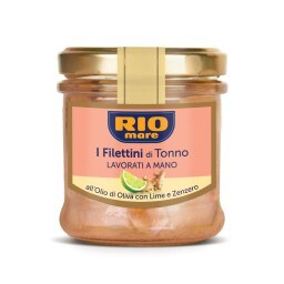 RIO MARE | Τόνος Φιλέτο Ελαιόλαδο Λάιμ & Τζίντζερ 130g