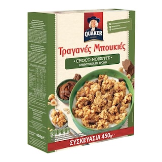 QUAKER | Δημητριακά Τραγανές Μπουκιές Βρώμης Choco Noisette 450g