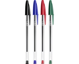 BIC | Pen Cristal Original 1.0mm Various Colors 4 Pieces