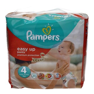 PAMPERS | EASY UP | ΠΑΝΕΣ ΒΡΑΚΑΚΙΑ ΜΑΧΙ 8 - 15 KGR No 4 22 ΤΕΜ