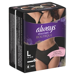 ALWAYS | DISCREET | Εσώρουχα Ακράτειας Discreet Boutique Large 8 Τεμάχια