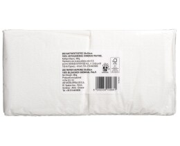 ΑΒ | Χαρτοπετσέτες Λευκές 33x33cm 200 Τεμάχια 380g