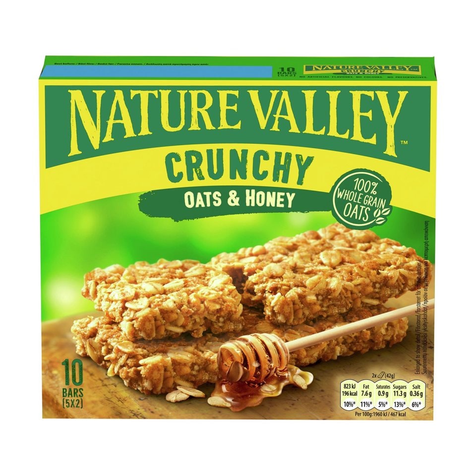 NATURE VALLEY Μπάρες Δημητριακών Crunchy με Μέλι 5x42g