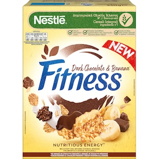 FITNESS | Δημητριακά Ολικής Άλεσης Μαύρη Σοκολάτα & Μπανάνα 330g