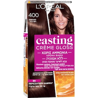 CASTING | C GLOSS | Βαφή Μαλλιών Creme Gloss Νο400 Σοκολατί 1 Τεμάχιο