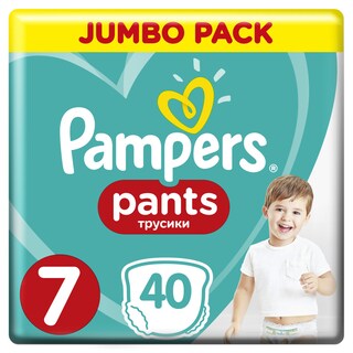 PAMPERS | Πάνες Βρακάκι Μωρού Pants Νο7 17kg+ 40 Τεμάχια
