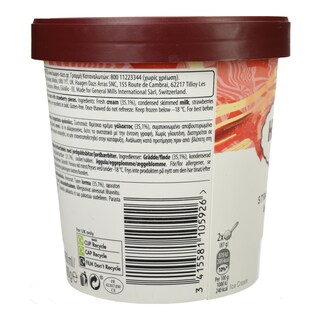 HAAGEN DAZS | Παγωτό Φράουλα & Κρέμα 400g