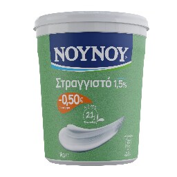 ΝΟΥΝΟΥ | Γιαούρτι Στραγγιστό 1.5% 1kg Έκπτωση 0.50Ε