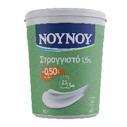 Γιαούρτι Στραγγιστό 1.5% 1kg Έκπτωση 0.50Ε