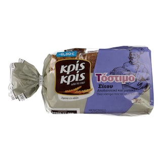 ΚΡΙΣ ΚΡΙΣ | Ψωμί Τόστ Σταρένιο  400 gr 0.30E ΦΘΗΝΟΤΕΡΑ