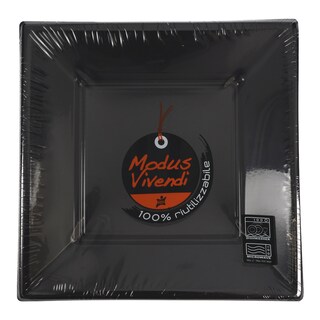 - | ΠΙΑΤΑ ΠΛΑΣΤΙΚΑ ΤΕΤΡΑΓΩΝΑ ΜΑΥΡΑ 23 CM 8 TEM