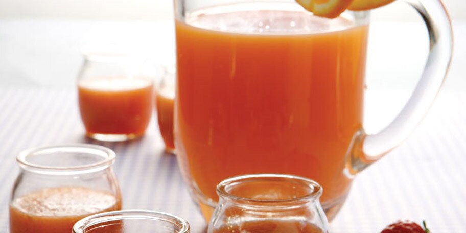 Ποντς με ροδάκινα και πορτοκάλι