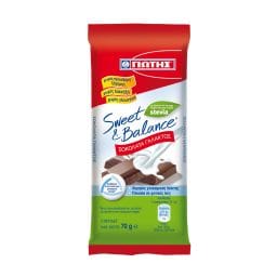SWEET & BALANCE | Σοκολάτα Γάλακτος Στέβια 70gr