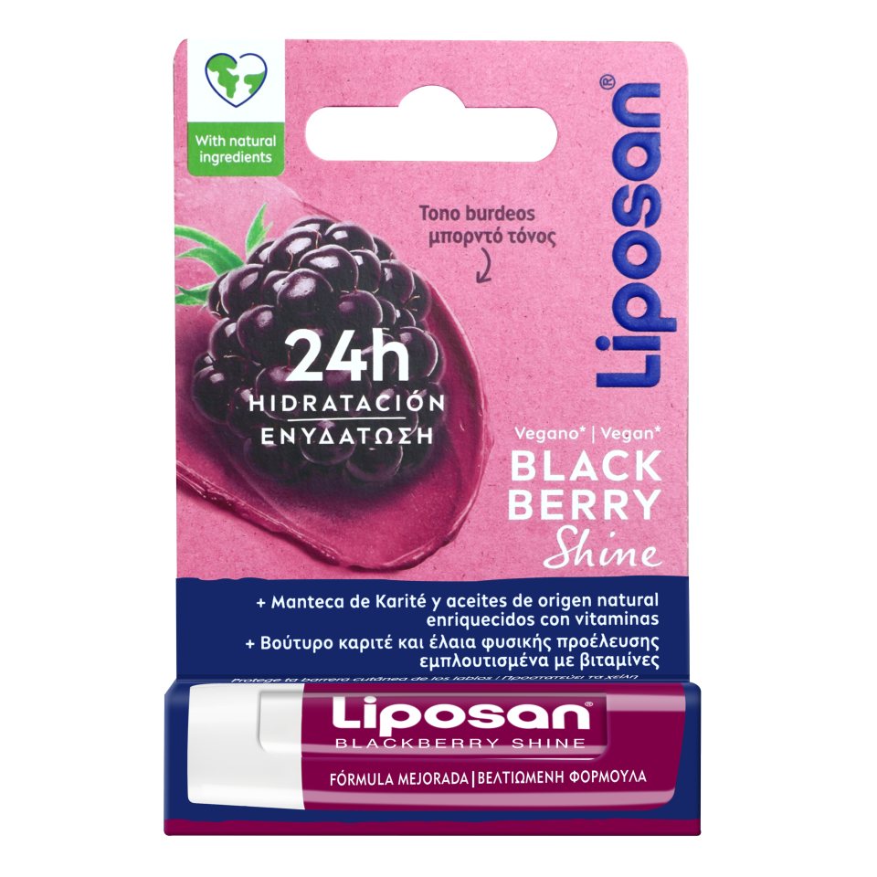 LIPOSAN Ενυδατικό Χειλών Fresh Shine Blueberry 4,8g