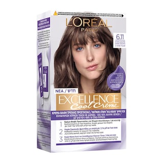 EXCELLENCE | Βαφή Μαλλιών Νο 6.11 Ψυχρό Σαντρέ Ξανθό Σκούρο 1 Τεμάχιο