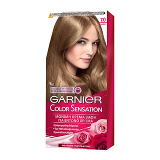 COLOR SENSATION | ΒΑΦΗ ΜΑΛΛΙΩΝ ΣΕΤ 7.0 ΞΑΝΘΟ 60 ML