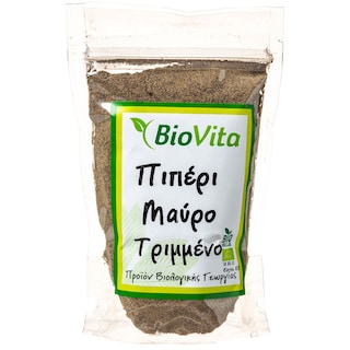 BIOVITA | Πιπέρι Μαύρο Τριμμένο Βιολογικό 100g