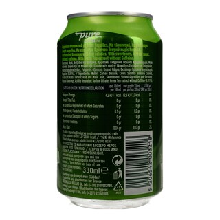 PURE | ΑΝΑΨΥΚΤΙΚΟ COLA  0% ΖΑΧΑΡΗ ΚΟΥΤΙ 330 ML