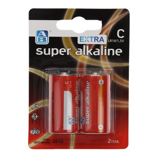ΑΒ | Μπαταρίες Αλκαλικές Super C 2 Τεμάχια