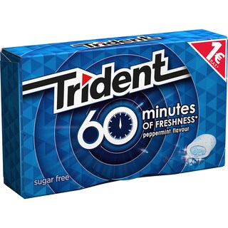 TRIDENT | 60 MINUTES | Τσίχλες 60 Minutes Μέντα 20g