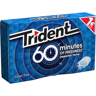 TRIDENT | 60 MINUTES | Τσίχλες 60 Minutes Μέντα 20g