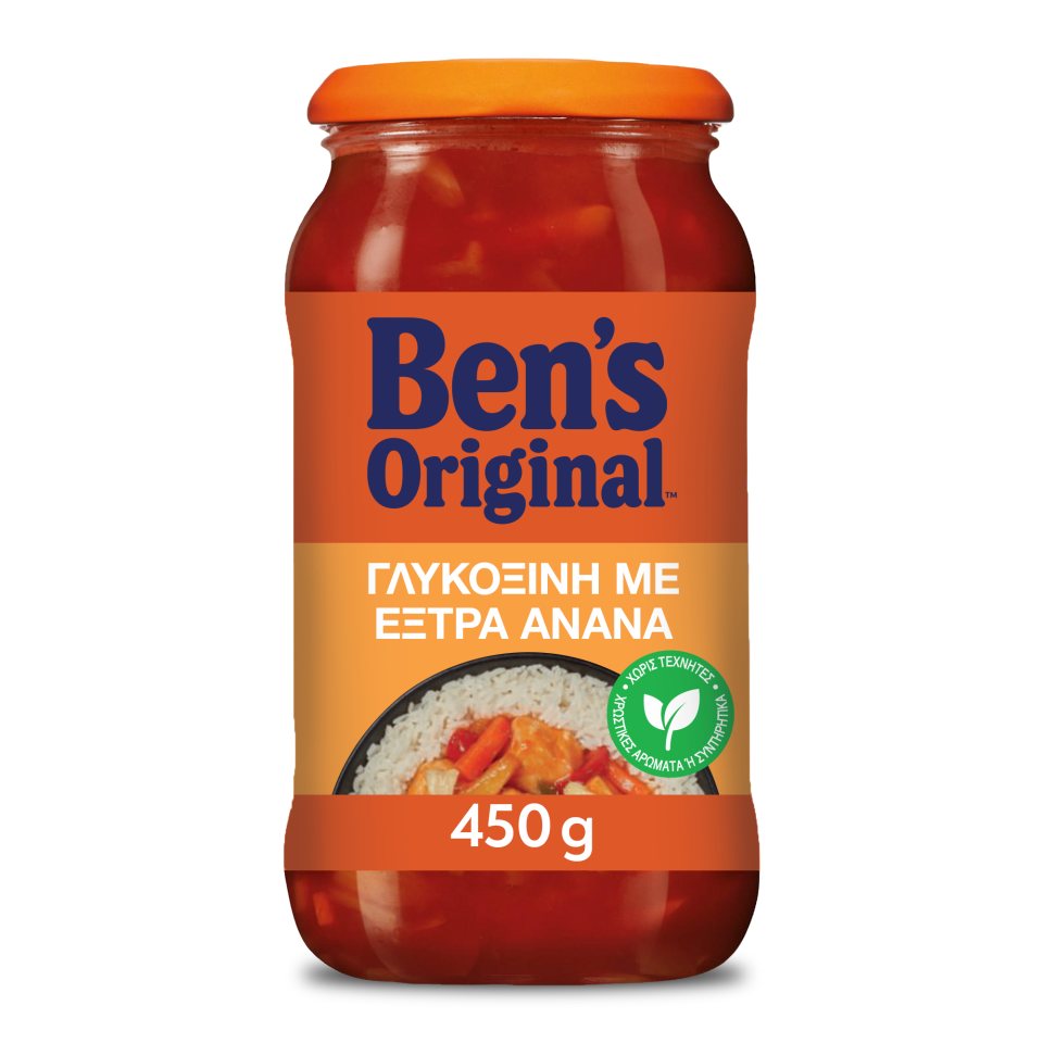 BEN'S Σάλτσα Γλυκόξινη Με Ανανά 450 gr
