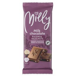 MILLY | Σοκολάτα Γάλακτος με Σταφίδα και Φουντούκι 100g