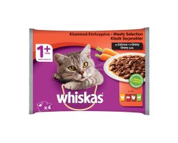 WHISKAS | WHISKAS ΦΑΚΕΛΑΚΙ ΚΡΕΑΣ 4Χ100ΓΡ