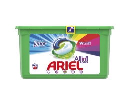 ARIEL | Kάψουλες Πλυντηρίου Ρούχων Allin1 Pods Touch of Lenor Color 40 Τεμάχια