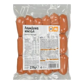 365 | Λουκάνικα Κοκτέιλ 230g