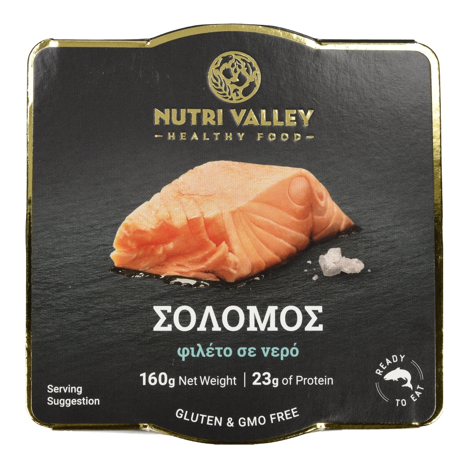 NUTRI VALLEY Σολομός Φιλέτο σε Νερό 160g