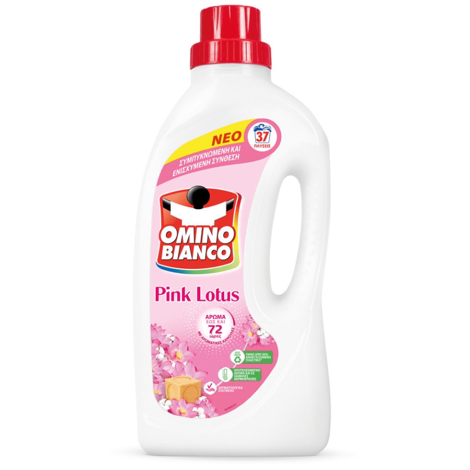 Υγρό Πλυντηρίου Ρούχων Pink Lotus 37 Μεζούρες