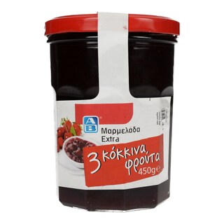 ΑΒ | ΜΑΡΜΕΛΑΔΑ ΜΕ ΚΟΚΚΙΝΑ ΦΡΟΥΤΑ 450 GR