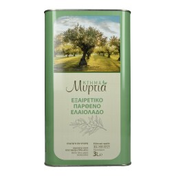 ΚΤΗΜΑ ΜΥΡΤΙΑ | Ελαιόλαδο Εξαιρετικό Παρθένο Κτήμα Μυρτιά 3lt