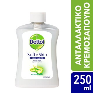 DETTOL | Κρεμοσάπουνο Aloe Vera Ανταλλακτικό 250ml