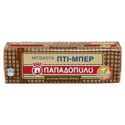 ΠΑΠΑΔΟΠΟΥΛΟΥ | ΠΤΙ ΜΠΕΡ | Μπισκότα Πτι Μπερ Ολικής Άλεσης 225g