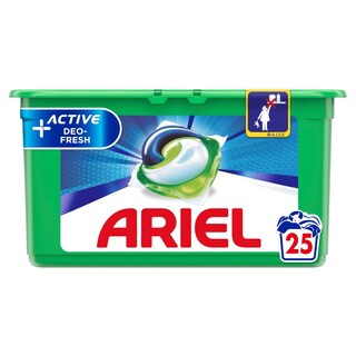 ARIEL | Kάψουλες Πλυντηρίου Ρούχων Allin1 Pods Active Deo Fresh 25 Τεμάχια