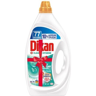 DIXAN | Υγρό Πλυντηρίου Ρούχων Hygiene 70+7 Μεζούρες Δώρο