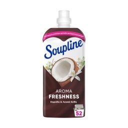 SOUPLINE | Συμπυκνωμένο Μαλακτικό Aroma Freshness Καρύδα & Λευκά Άνθη 52 Μεζούρες