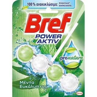 BREF | POWER ACTIVE | Καθαριστικό Τουαλέτας WC Block Pro Nature Mint 50gr