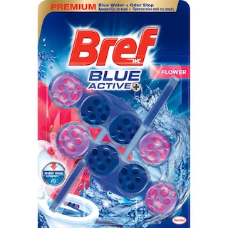BREF | Μπλοκ Τουαλέτας WC Blue Activ Floral 2x50g